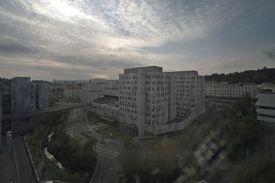 Livebild Webcam 11 Baustelle Neubau 'MED CAMPUS GRAZ - Hauptbaukörper Modul 2' Graz (5 Minuteninterval)